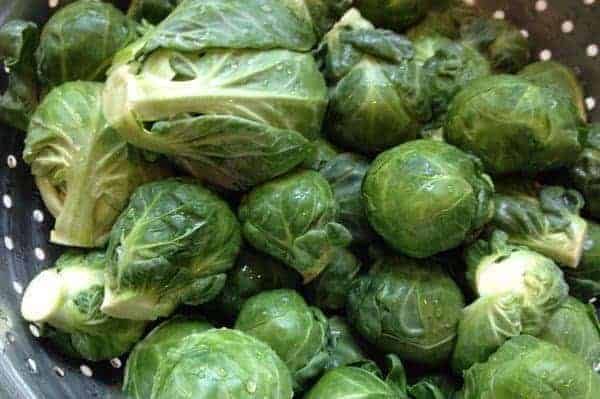 rinse brussels sprouts