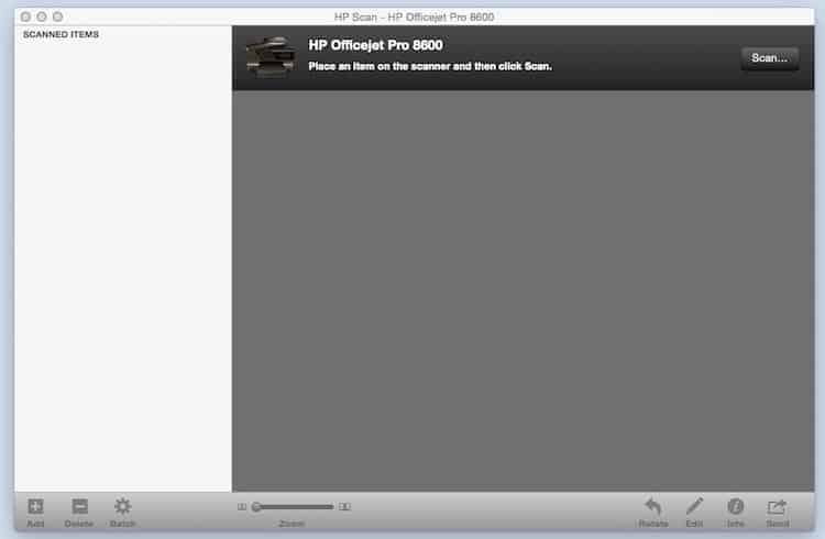 hp scan app on a Mac