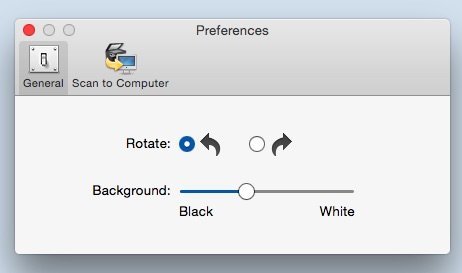 HP Scan Preferences on a Mac