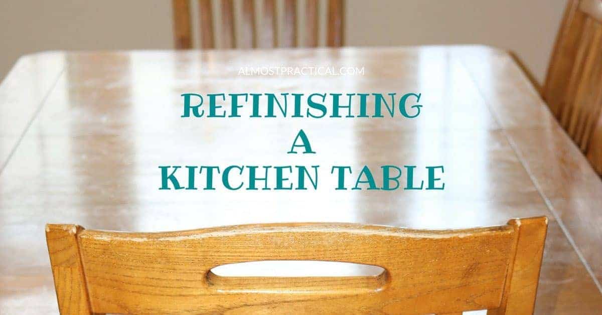 refinish a sticky kitchen table