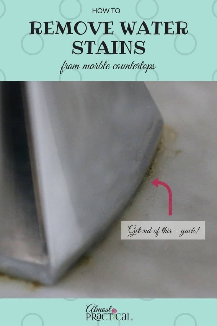 Remove water stains from marble countertops with this easy solution.