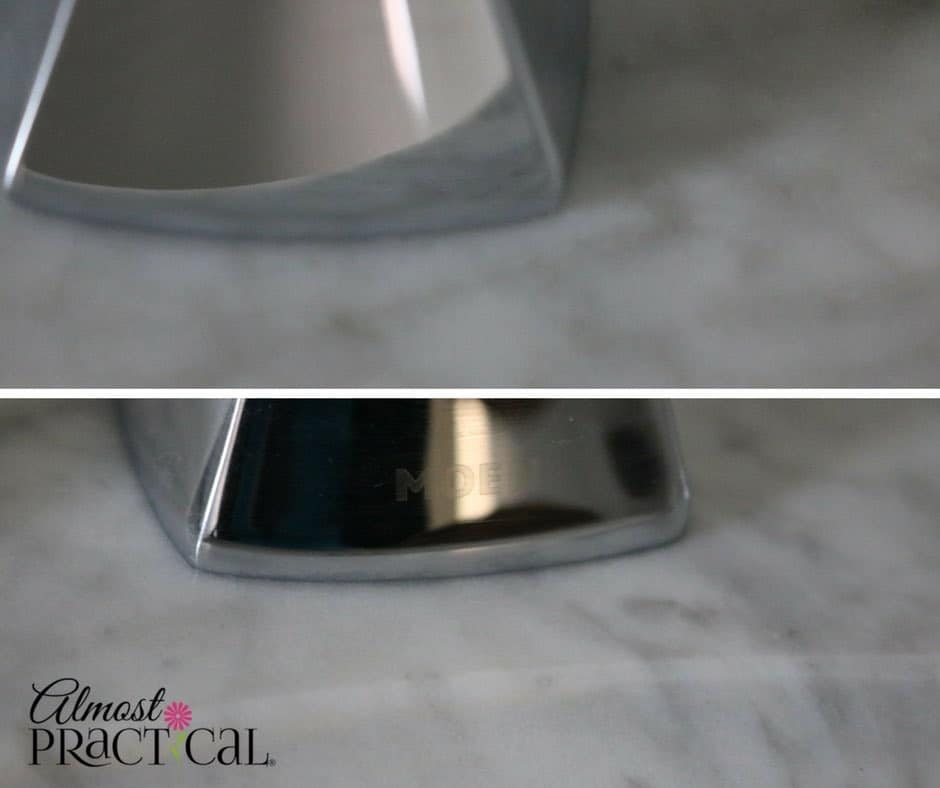 Remove water stains from marble countertops with this easy solution.