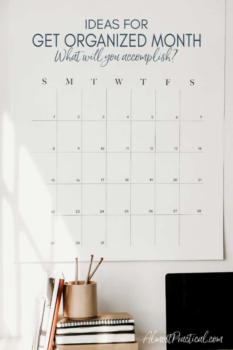 4 Weekly Organizing Plans To Help YOU Get Organized in January