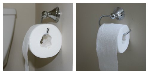 Scott® Brand Tube Free Toilet Paper side by side.