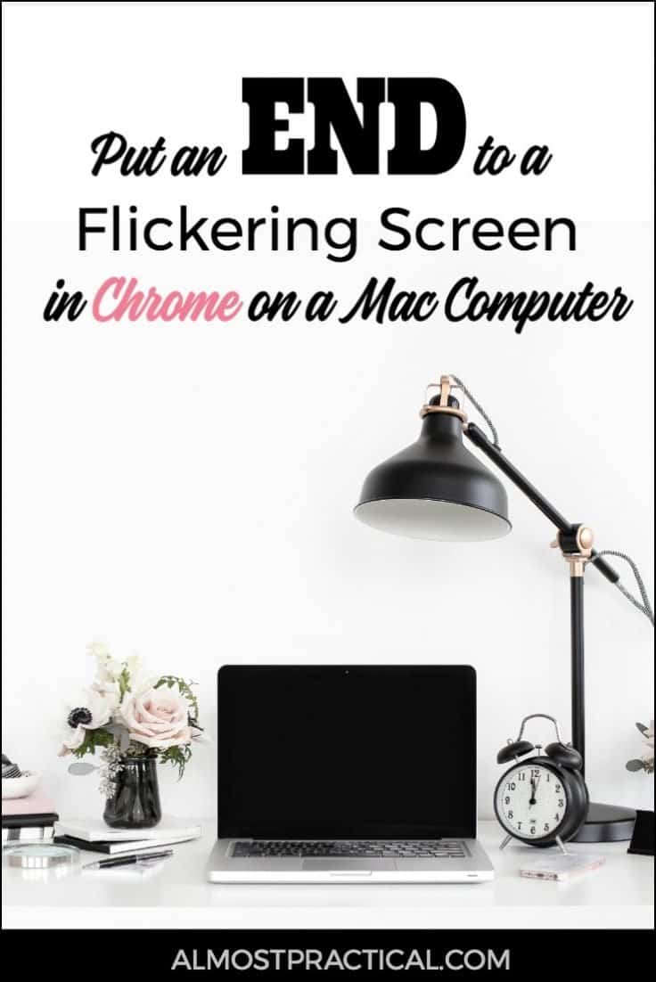 If you have a flickering screen in Chrome on your Mac computer - this technology tip is for you. This hack is what I used to fix the issue.