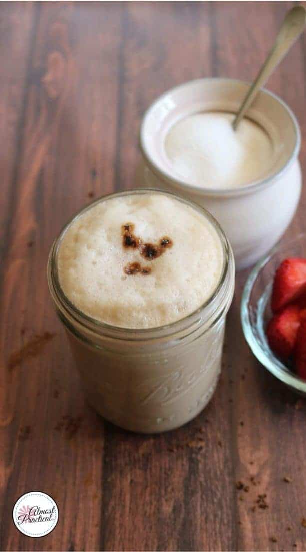 Homemade latte is easy to make. This is how to make a latte at home with instant coffee. It is so good, you will think it is from a coffee house.