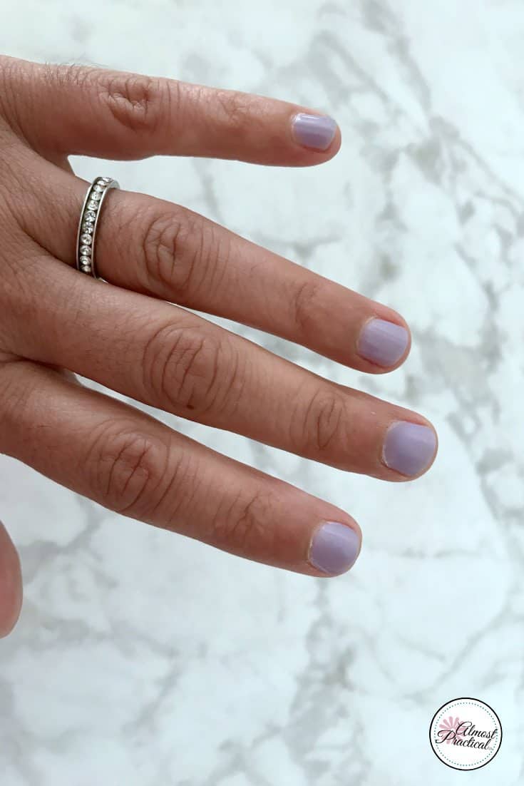 pretty purple nail polish