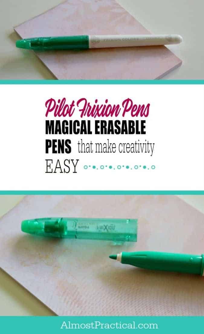 Every office supply fanatic needs to try Pilot Frixion Pens - the erasable ink is truly fascinating and opens up many possibilities for creativity. 