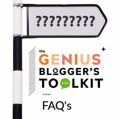 The Genius Blogger's Toolkit FAQ's