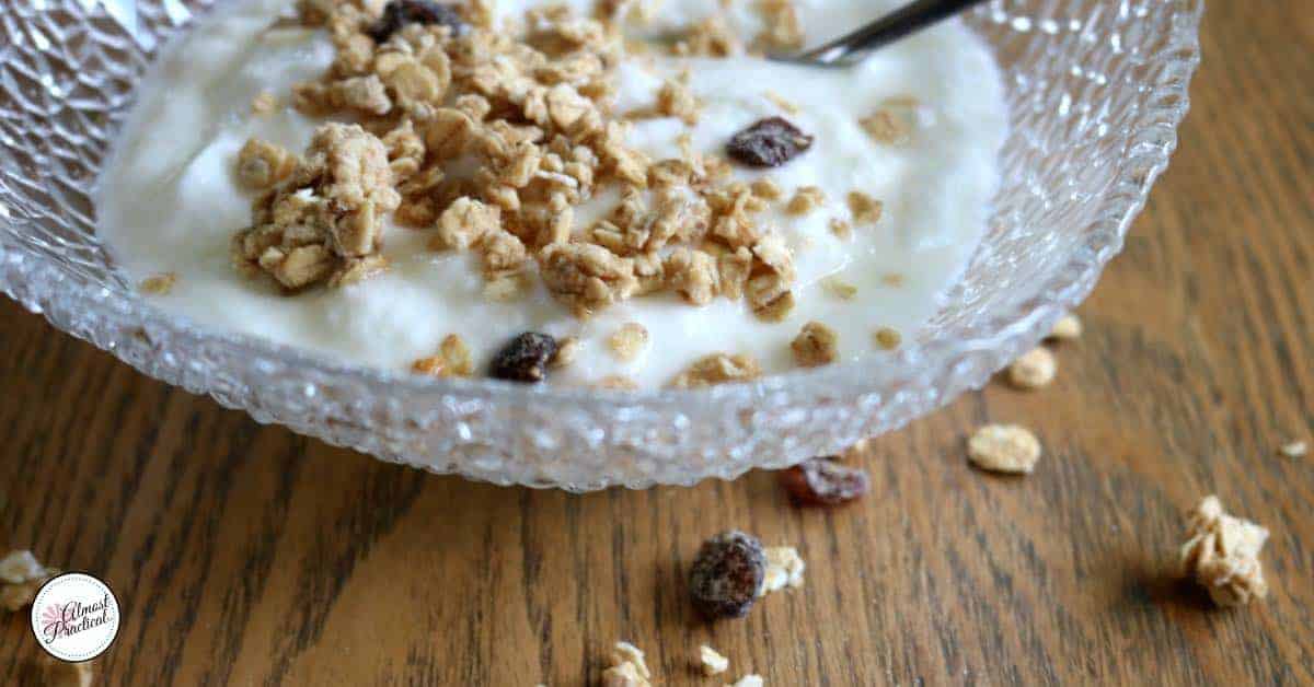 Instant Pot Yogurt Recipe with Granola
