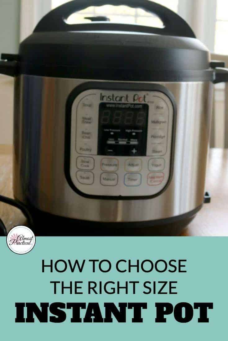 Sizes of Instant Pot - What Size do you Need? - Paint The Kitchen Red