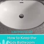 Easy hack to keep kids bathroom clean.