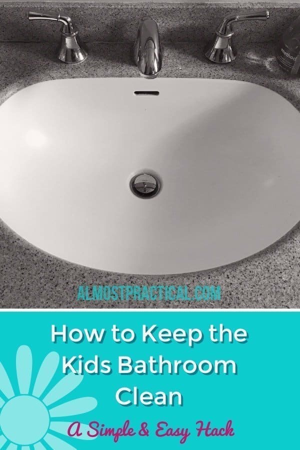 Easy hack to keep kids bathroom clean.