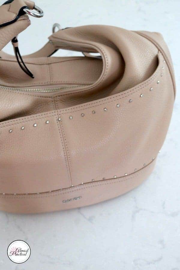 Calvin Klein studded hobo bag.