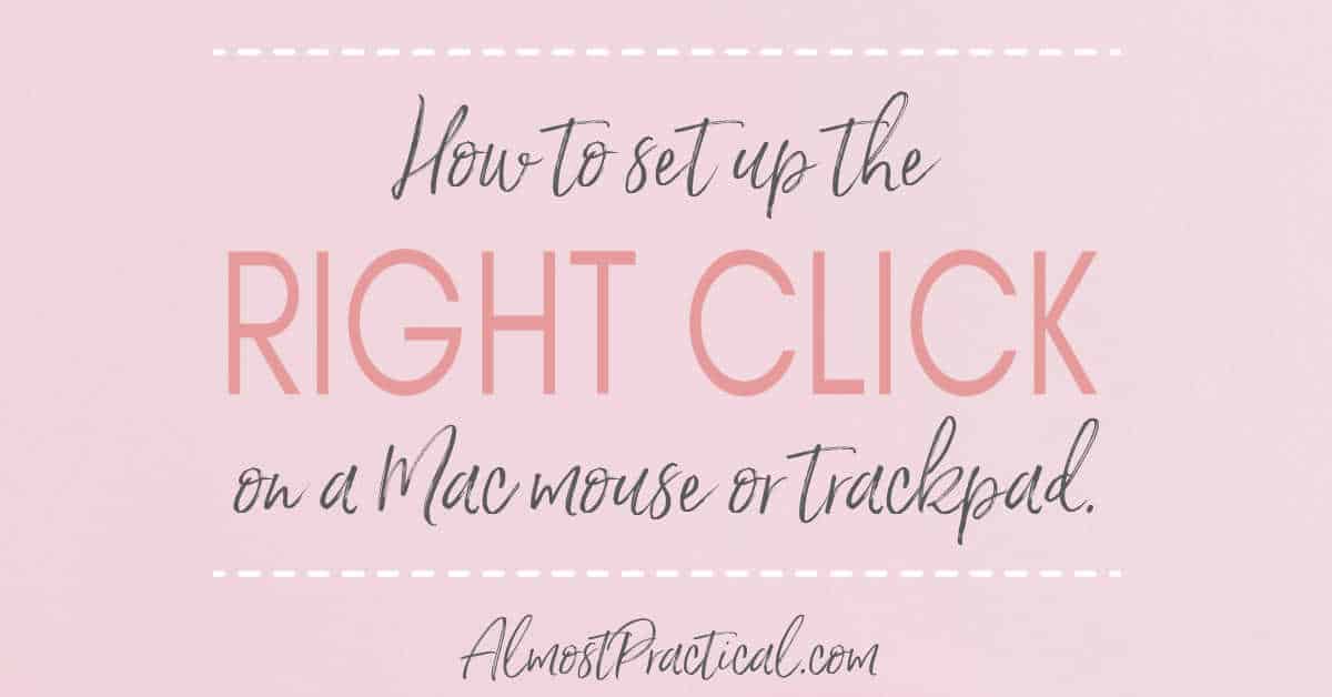 how to right click on mac desktop