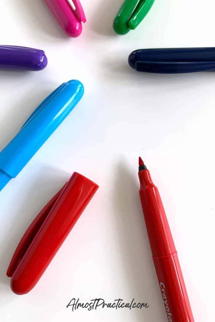 Crayola Take Note! Marker Pens, W Ashable, Felt Tip, Pens, Pencils &  Markers