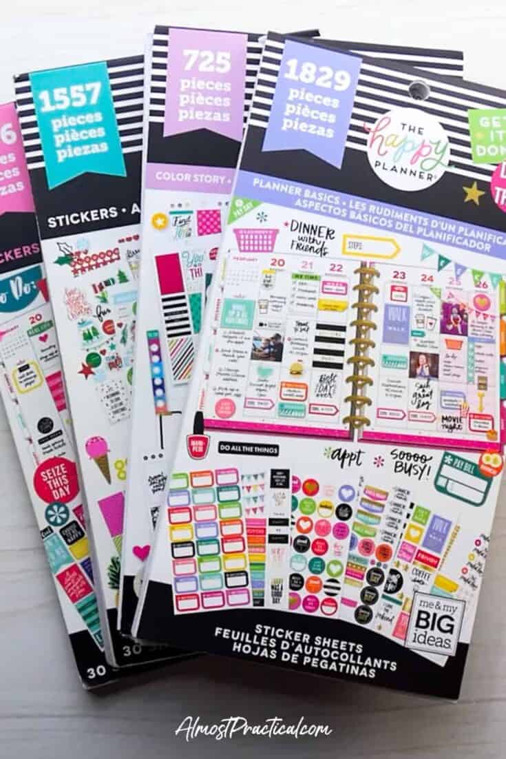 Organized Sticker Book Storage