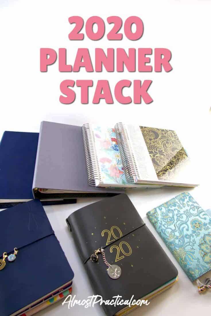 A selection of planners and binders for 2020