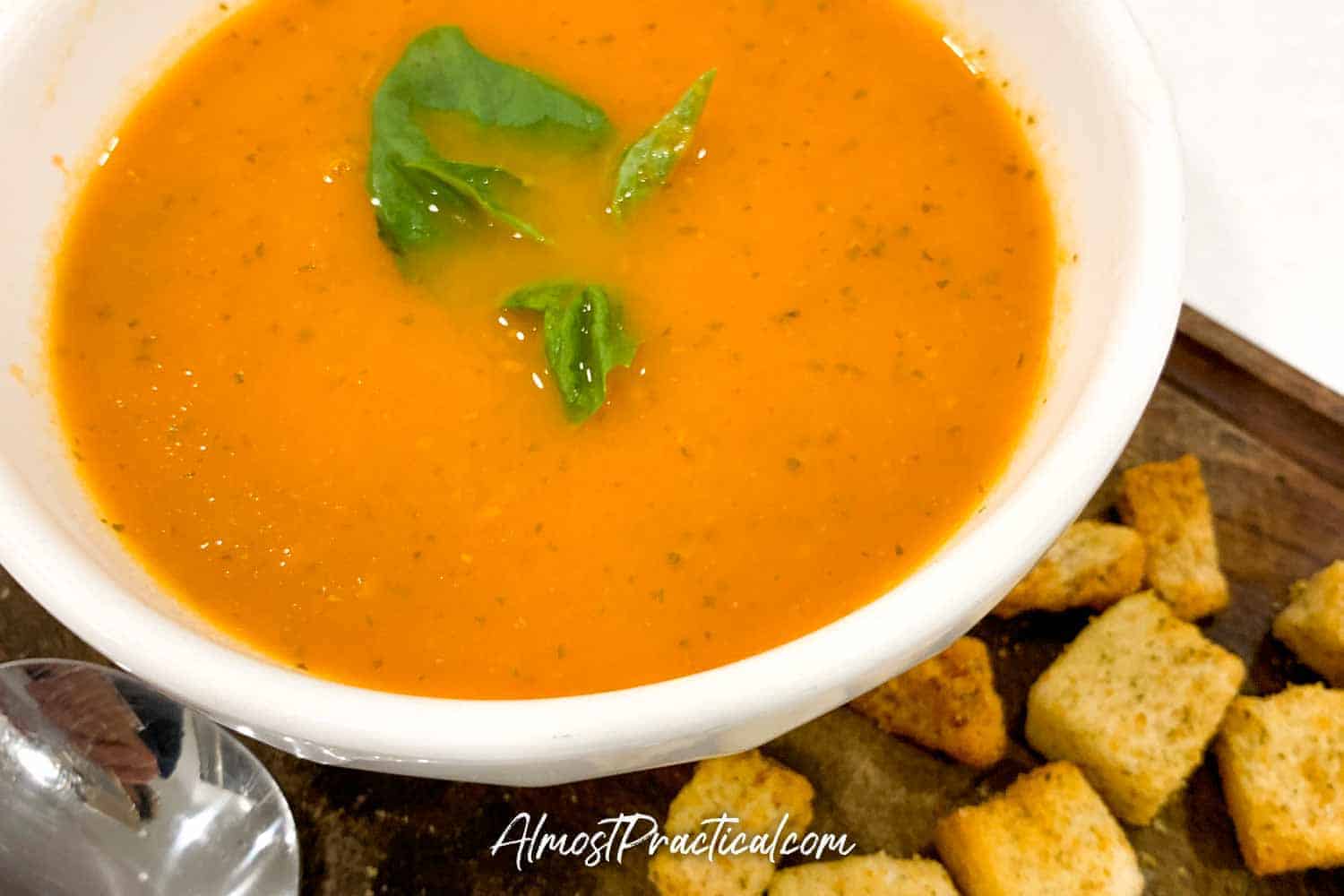 Instant Pot Tomato Basil Soup Recipe