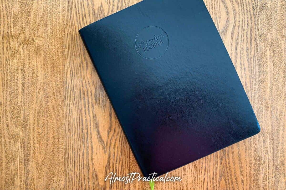 The Passion Planner with Black Cover