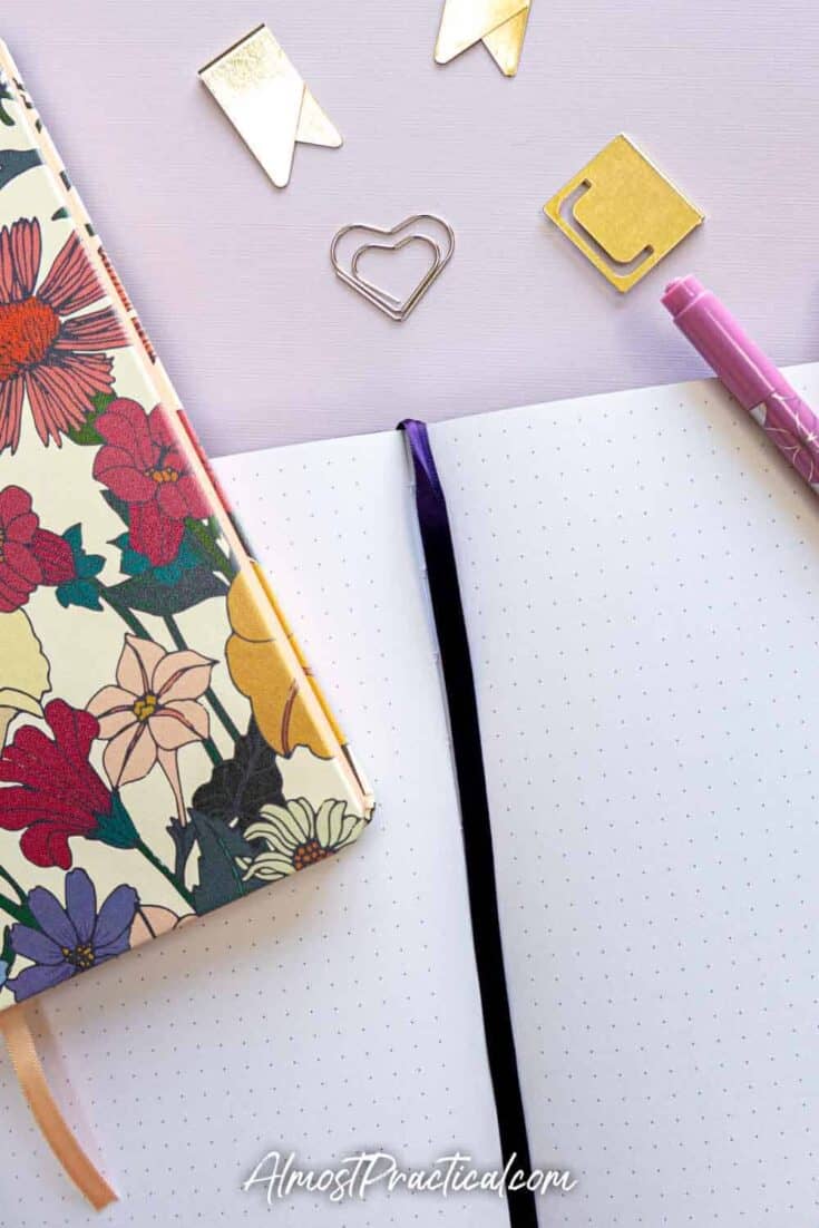 Erin Condren Softbound notebook dot grid layout