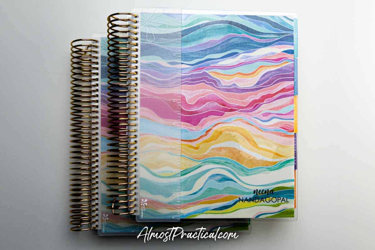 Erin Condren Daily Duo LifePlanner in the colorful Layers collection.