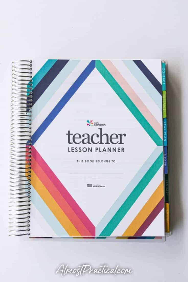 Erin Condren Teacher Lesson Planner Intro page.