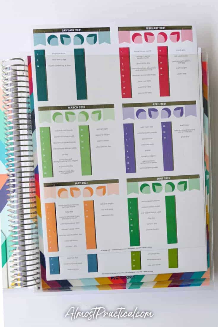 2021 Erin Condren Teacher Planner Accessories - Almost Practical