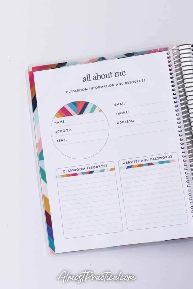 2021 Erin Condren Teacher Planner Accessories - Almost Practical