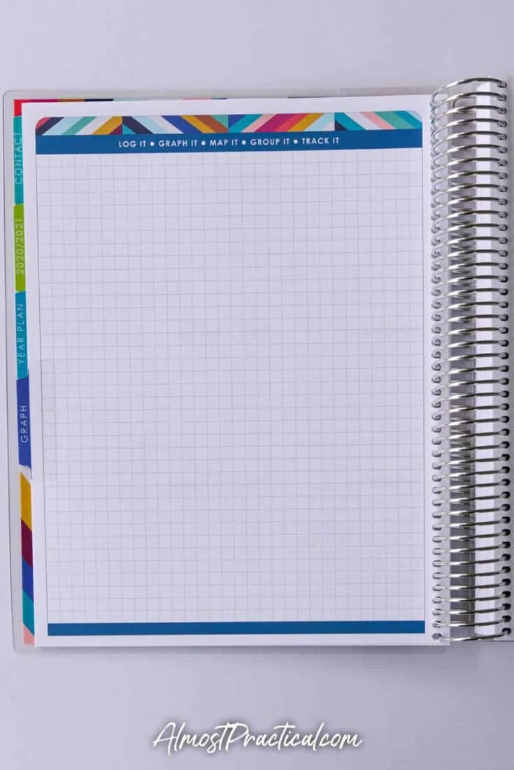 Graph Pages in EC Coiled 2020-2021 Teacher Planner
