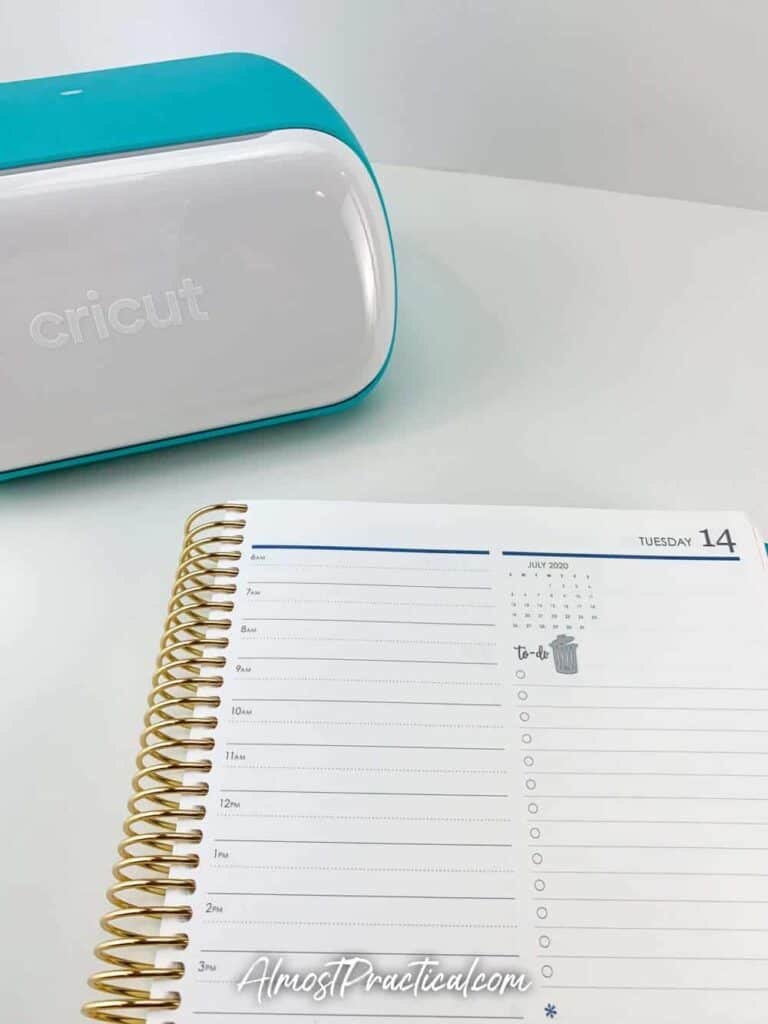 How to Create Trash Can Planner Stickers on a Cricut Machine