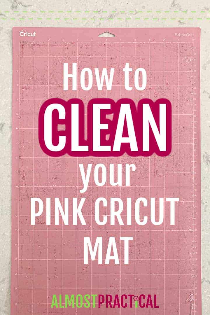 How to Clean a Pink Cricut FabricGrip Mat