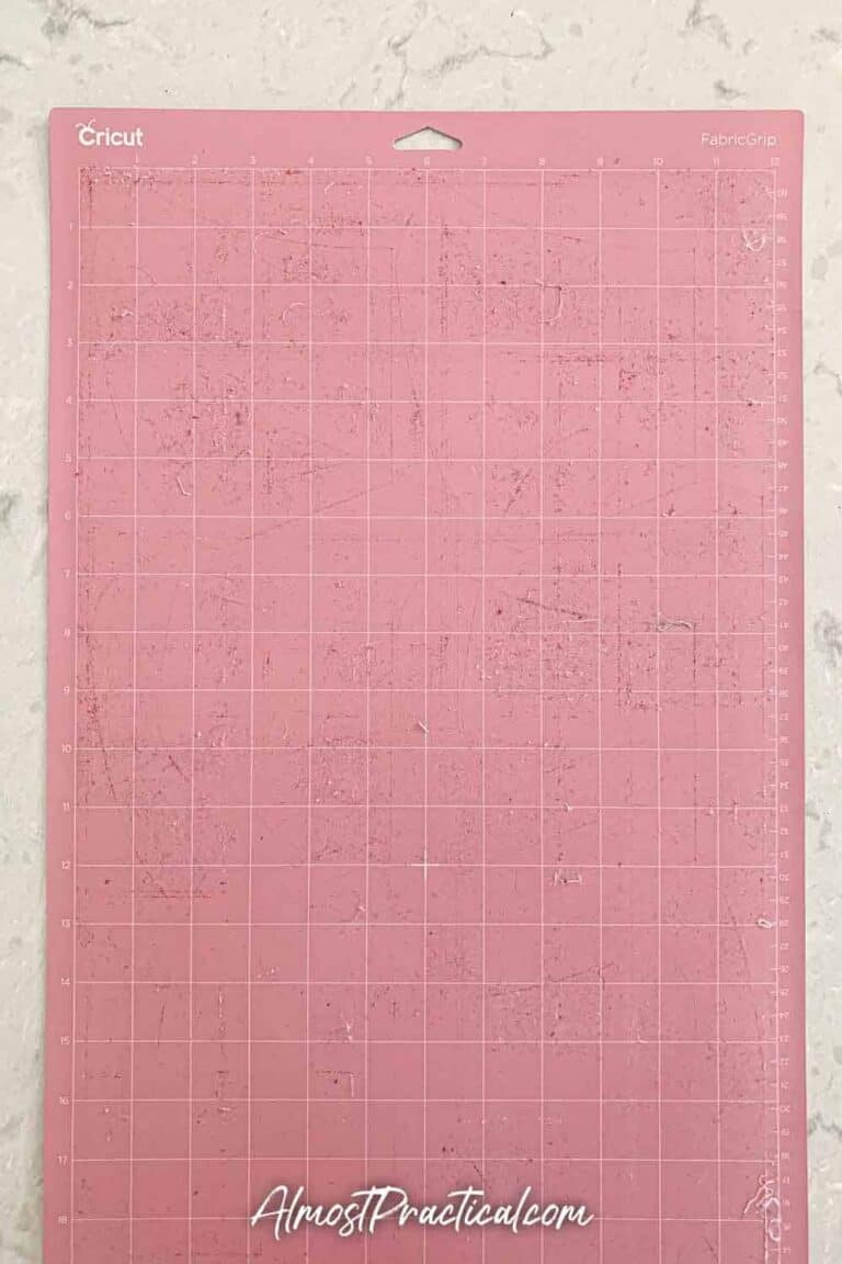 How to Clean a Pink Cricut Mat for Fabric