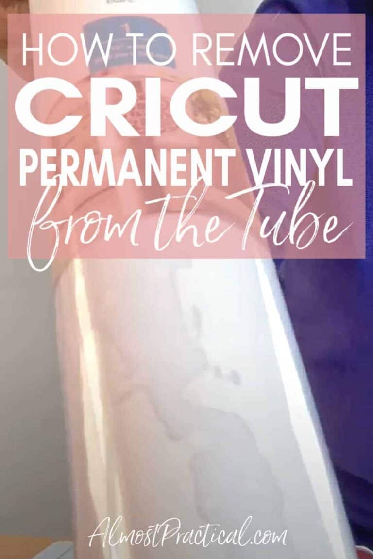 How to Remove Cricut Permanent Vinyl from the Tube