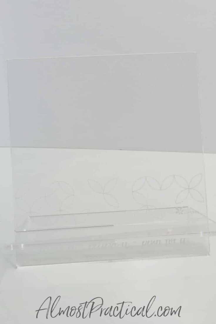 Erin Condren clear acrylic planner book stand