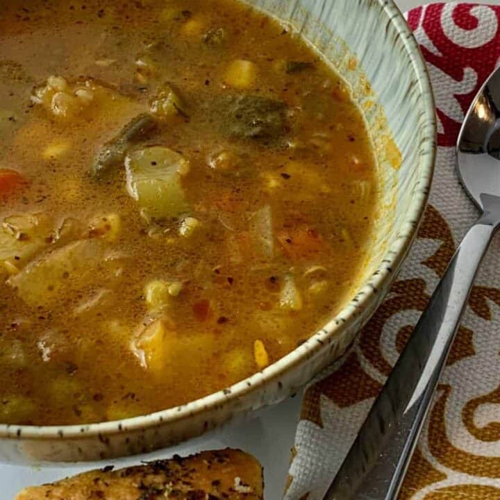 bowl of vegetable soup