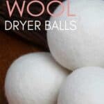 stack of wool dryer balls