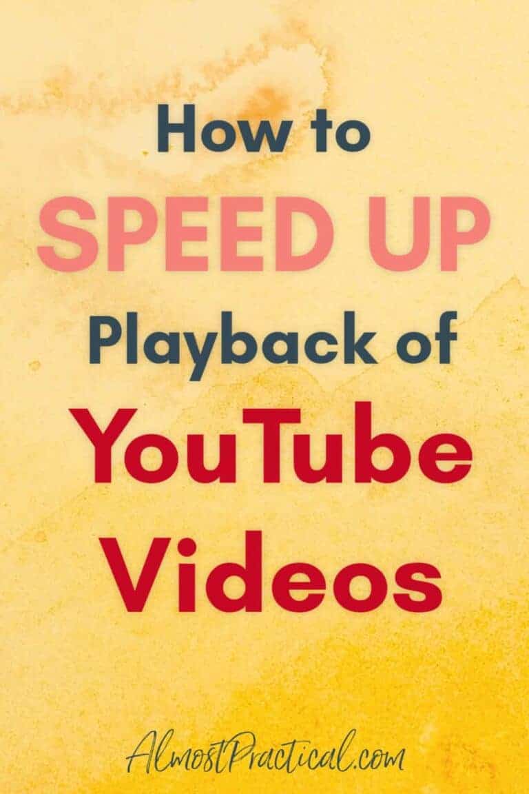 How to Speed Up Playback of YouTube Videos