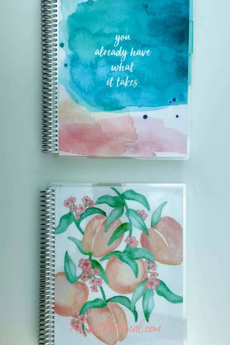 2 Erin Condren coiled notebooks