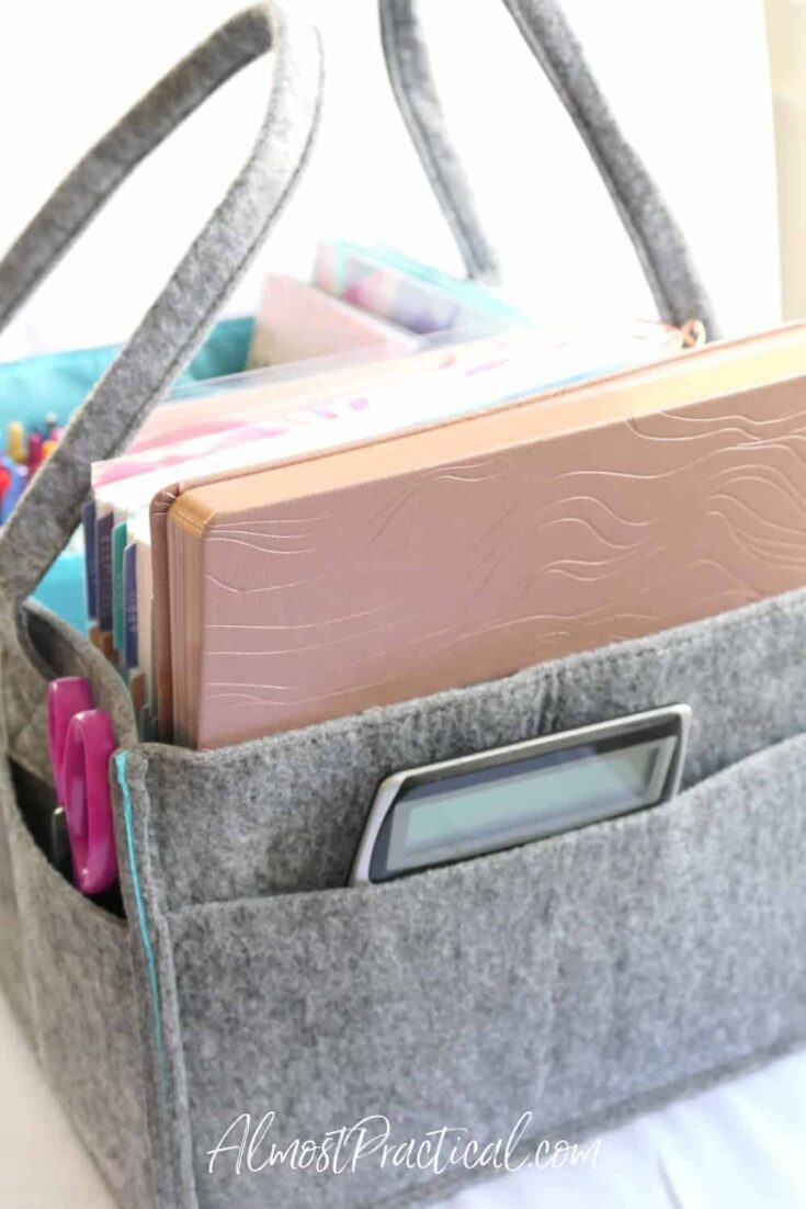 Planner Accessory Storage with a Caddy  Planner accessories storage,  Planner storage, Happy planner accessories