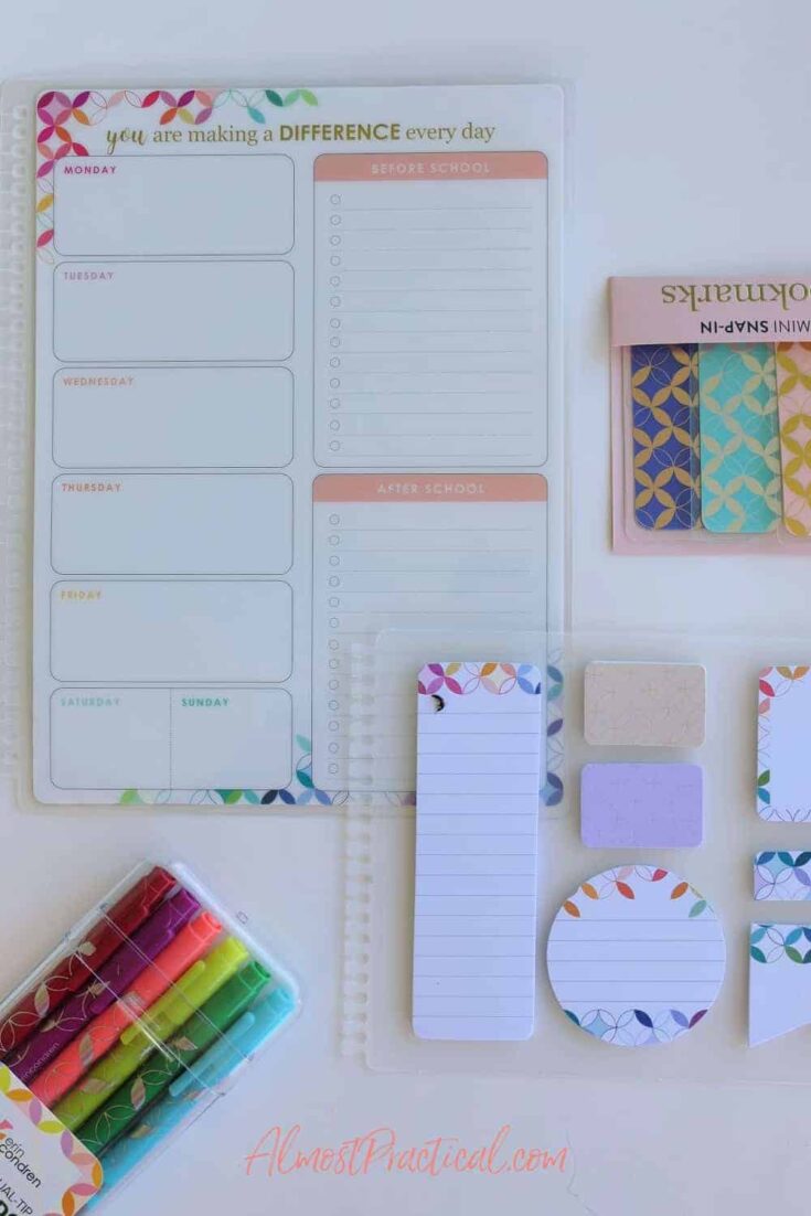 2021 Erin Condren Teacher Planner Accessories - Almost Practical