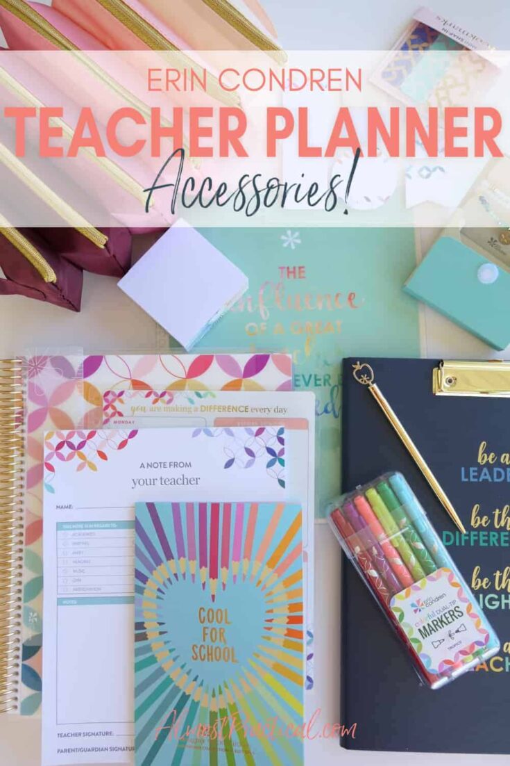 2021 Erin Condren Teacher Planner Accessories - Almost Practical