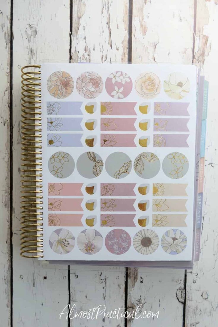 More DIY Erin Condren Life Planner Stickers + Template - Three Little Ferns  - Family Lifestyle Blog