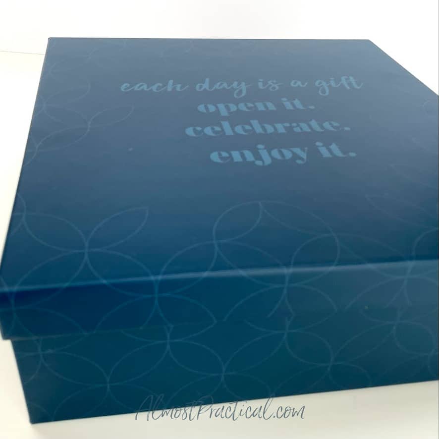 Side view of the Erin Condren Boxed Gift Set.