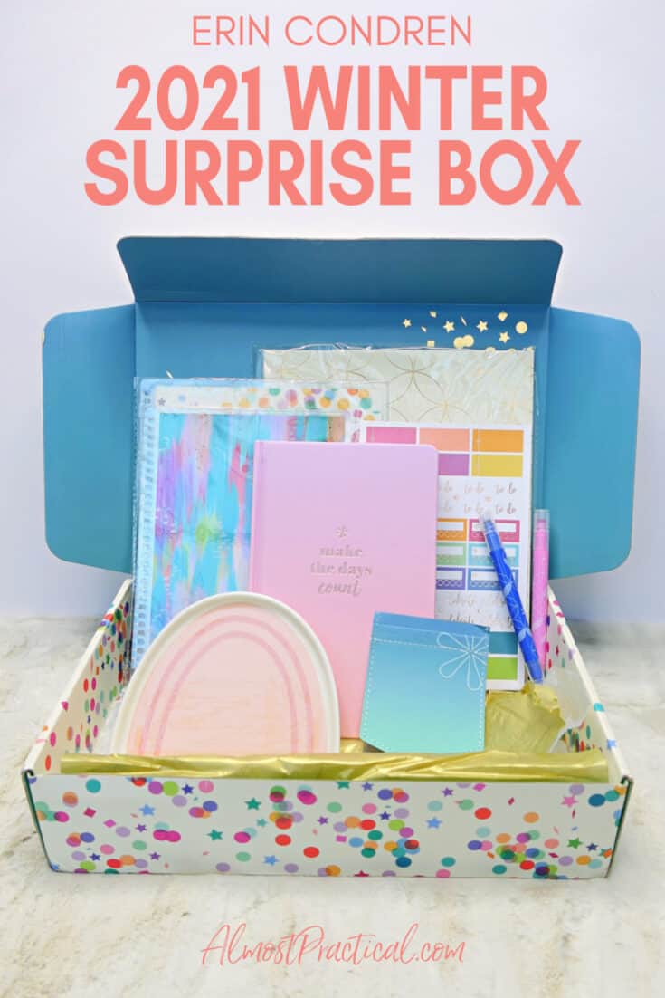 Erin Condren 2021 Winter Seasonal Surprise Box Review and Unboxing