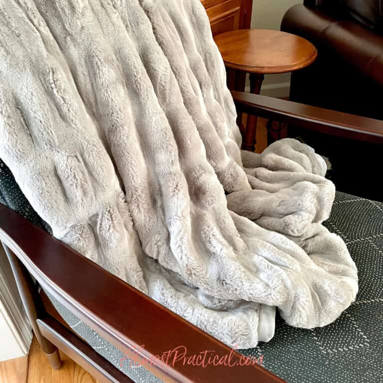 Pottery Barn Ruched Fur Throw Review