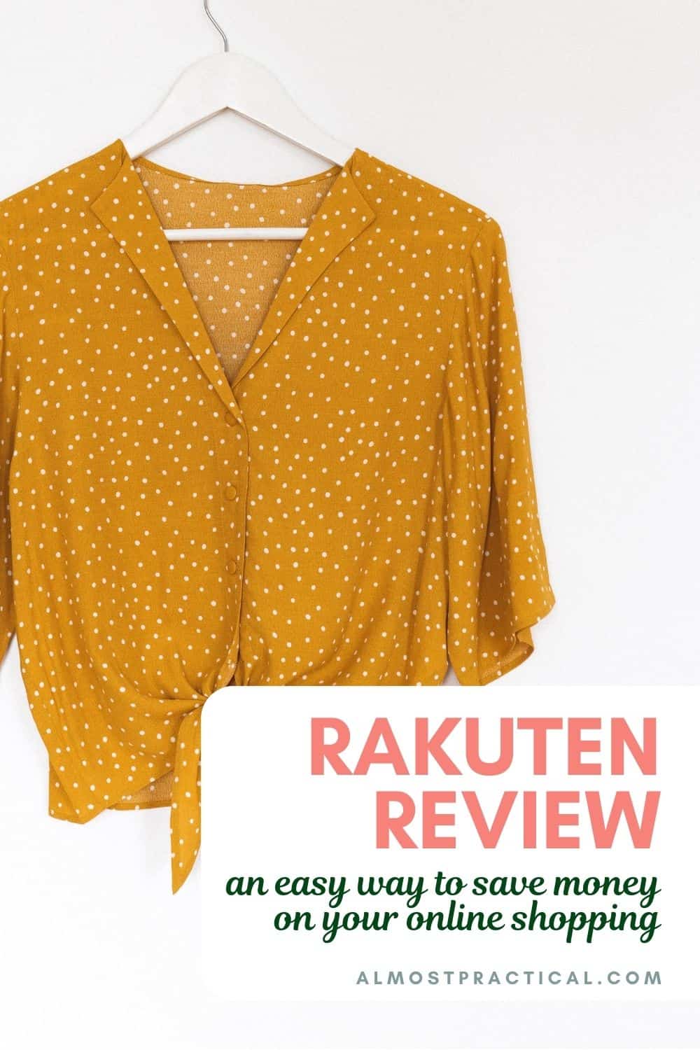 mustard color blouse on a hanger