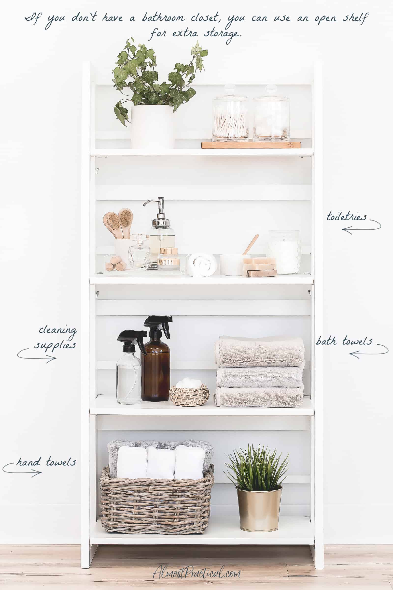 Bathroom Closet Organization Ideas - Almost Practical