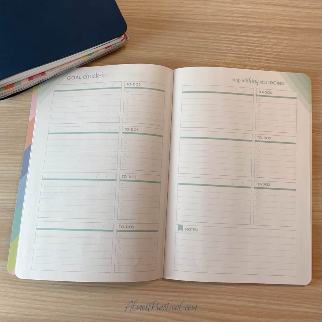 pages to track your progress towards your goal