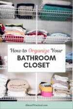 Bathroom Closet Organization Ideas